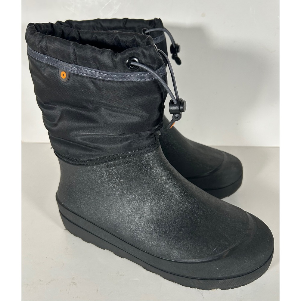 Bogs K Snow Shell Black Waterproof Winter Boots Youth 7/ Women 9 -22F Rated